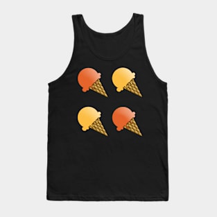 2 Flavor Ice Cream Pattern - Fall Palette Tank Top